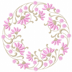Flowers And Tree Embroidery Design 11 Flowers And Tree Embroidery Design 11